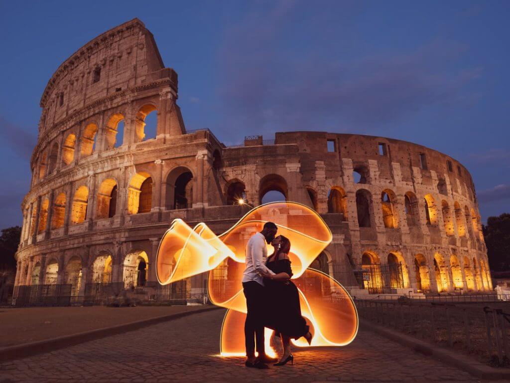 Light Painting Photoshoot Photoshoot In Rome   Professional Photography Service